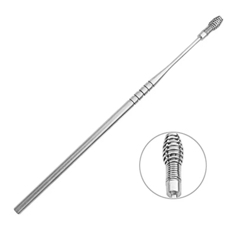 Ложка для ушей двусторонняя из нержавеющей стали с функциями Чистка Удаление