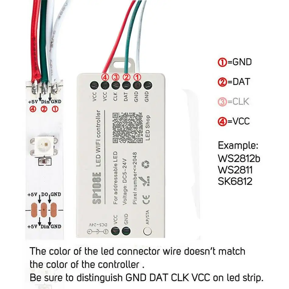 Светодиодный Wi Fi волшебный контроллер SP108E SK6812 WS2811 WS2812B WS2815 и т. д. Светодиодная