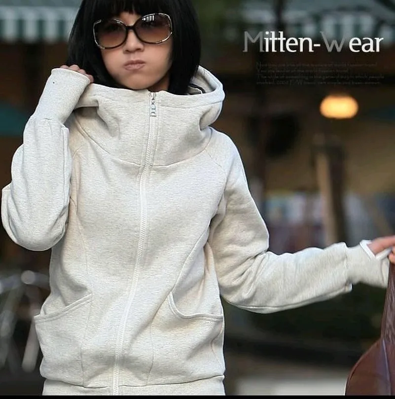 Однотонные толстовки на молнии свитшоты 2020 женские повседневные милые модные