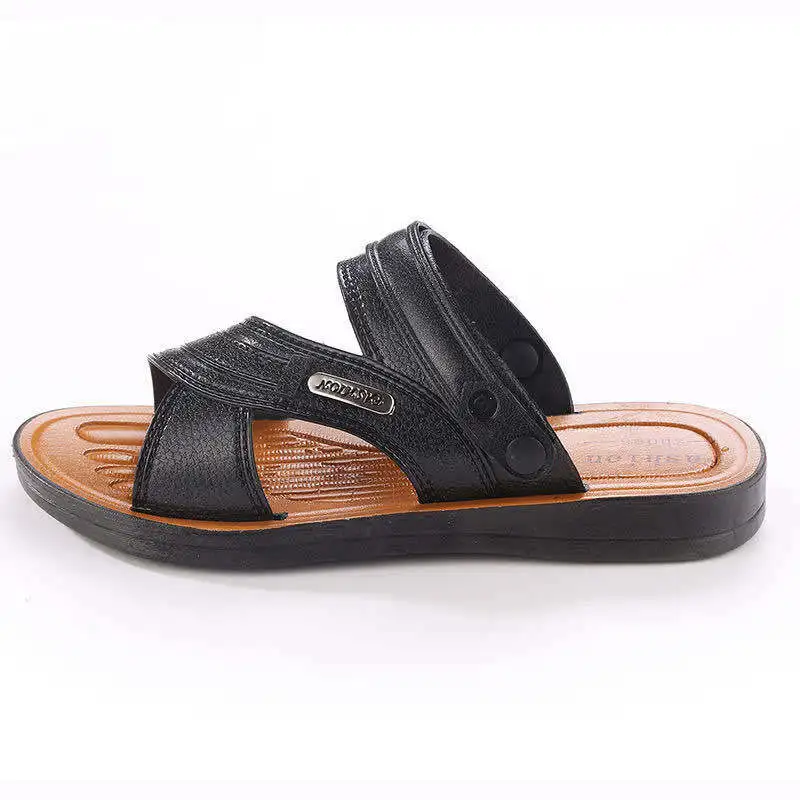 

2021 New Summer Men's Sandals Roman Style Slip-on Shallow Casual Flat Shoes High-quality Breathable Suitable for Outdoors Beach