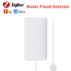 Датчик утечки воды Zigbee Tuya, сигнализация для обнаружения протечки воды, с дистанционным управлением, для умного дома