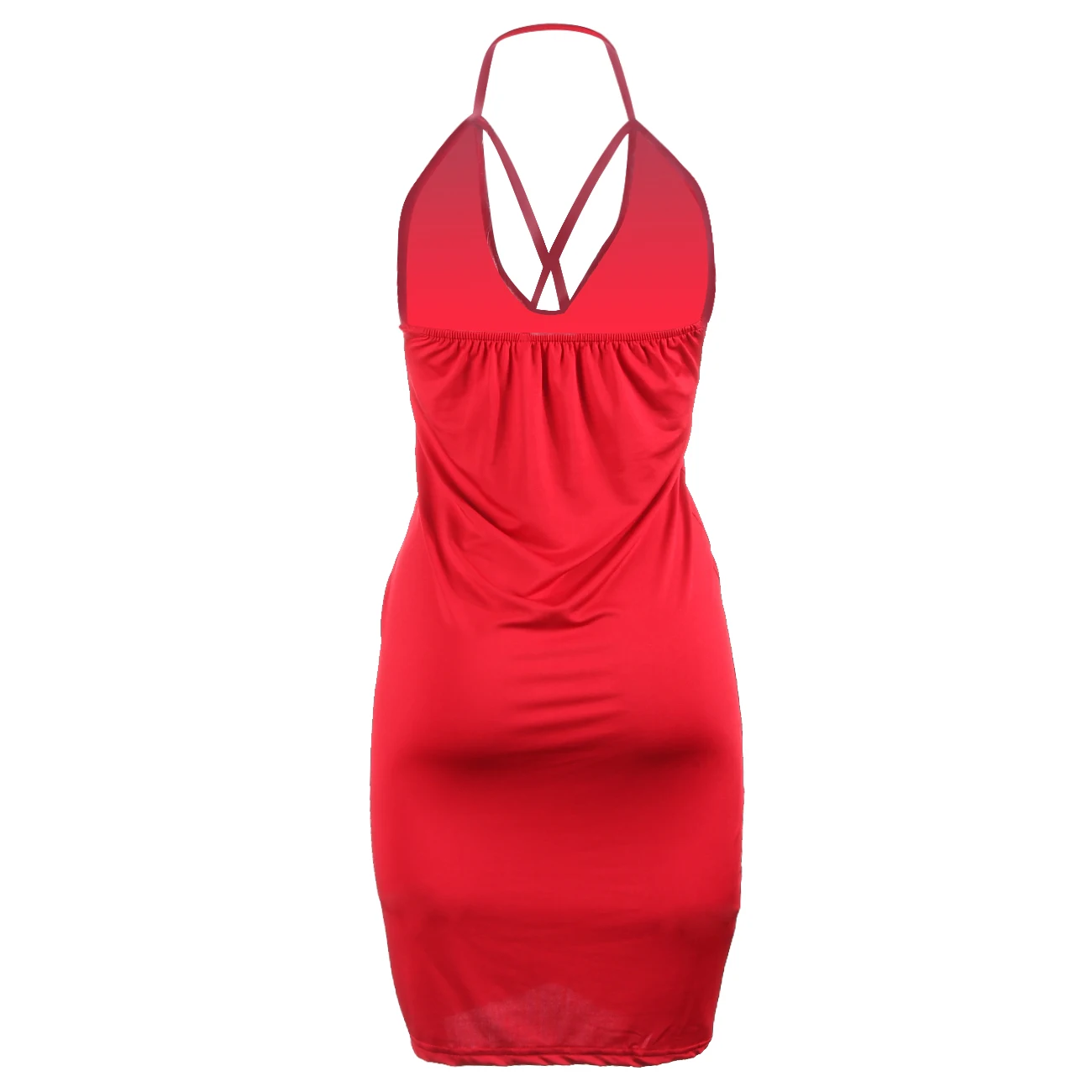 

VS&LLWQ Sexy Clubwear Dress Deep V Neck Solid Women Dress Bodycon Summer Dress Halter Style Off Shoulder Pencil Dresses Woen