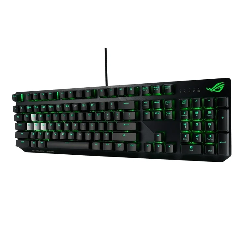 Клавиатура ASUS ROG Strix Scope Cherry MX red silent проводная игровая RGB подсветка USB аллюминивая