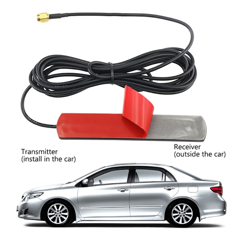 

4G GSM Antenna 700-2600MHz Glued Strip Patch SMA Male Connector Aerial 3-Meter Length Cable Adhesive Mount for Car Vehicle
