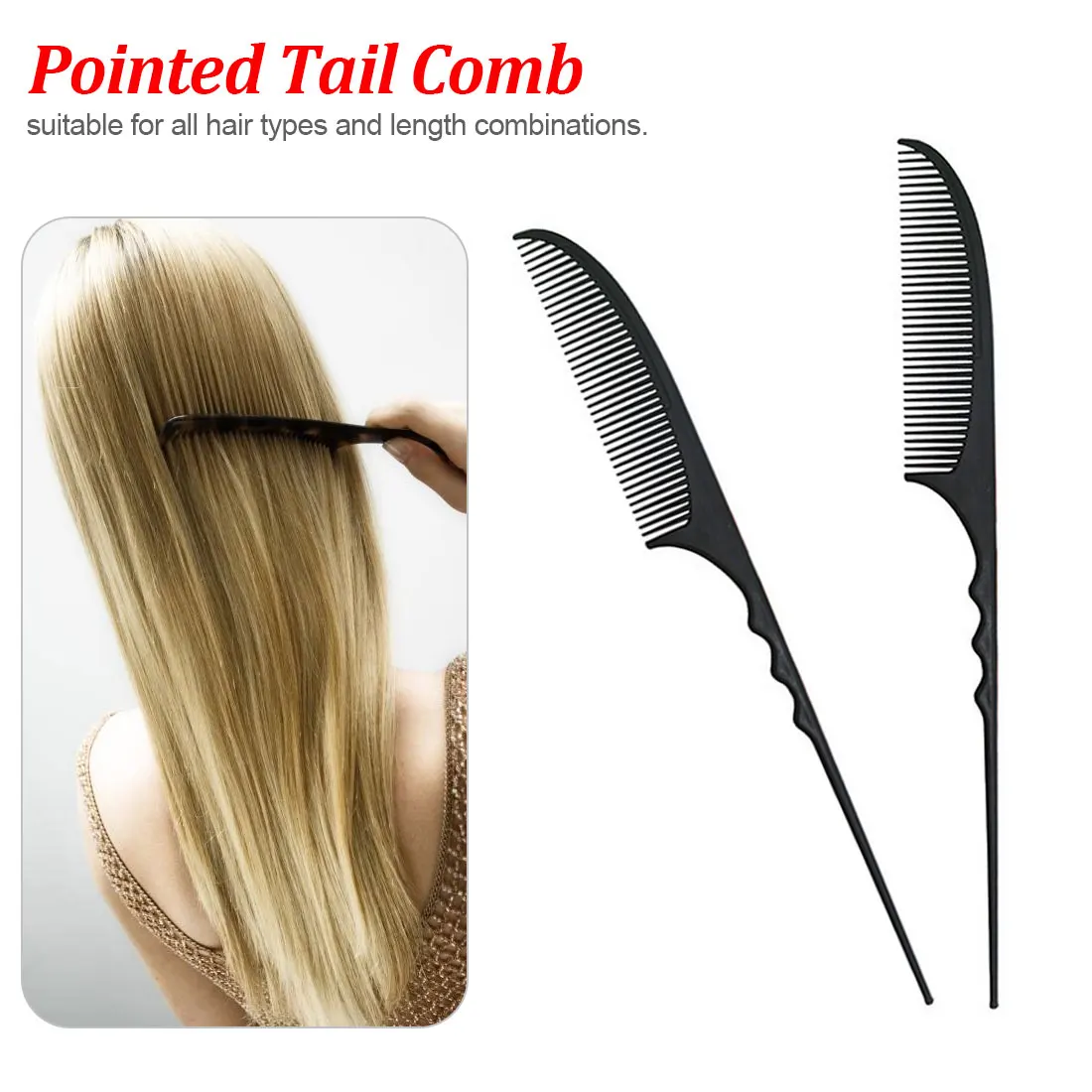 

1 шт. Портативный расческа для волос салон щеточка для укладки волос Парикмахерские ножницы Расческа с тонкими и ложки с длинной ручкой