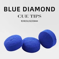 for dropshipping 50 pcs blue diamond tips 9mm 10mm 11mm 12mm 13mm tip snooker cue tip pool cue tips cheap billiard accessories