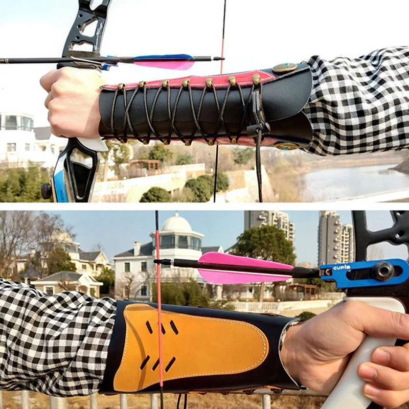 

Защита для руки из воловьей кожи с регулируемым защитным снаряжением, легкая манжета для крепления