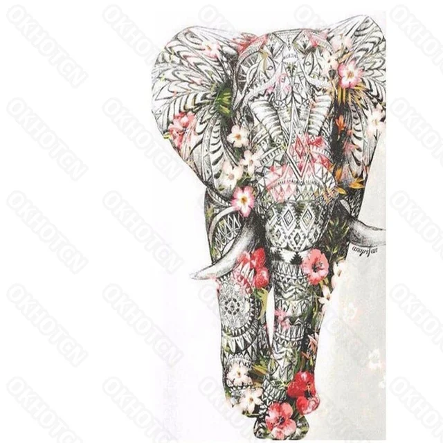 

Diy Diamond Painting Cross Stitchs Kit Diamond Mosaic Embroidery Elephant Animals Painting Round Diamond Square Diamond