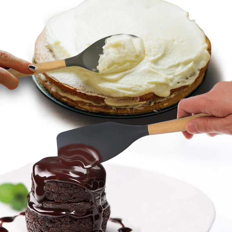 Силиконовые кухонные инструменты для приготовления пищи лопатка термостойкая