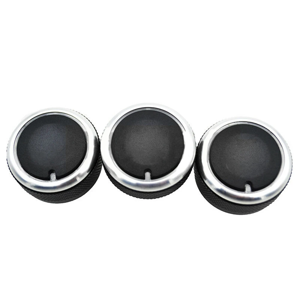 

3 Pcs/Set A/C Knob Button Black Replaces Knob M2 Replacement Accessories