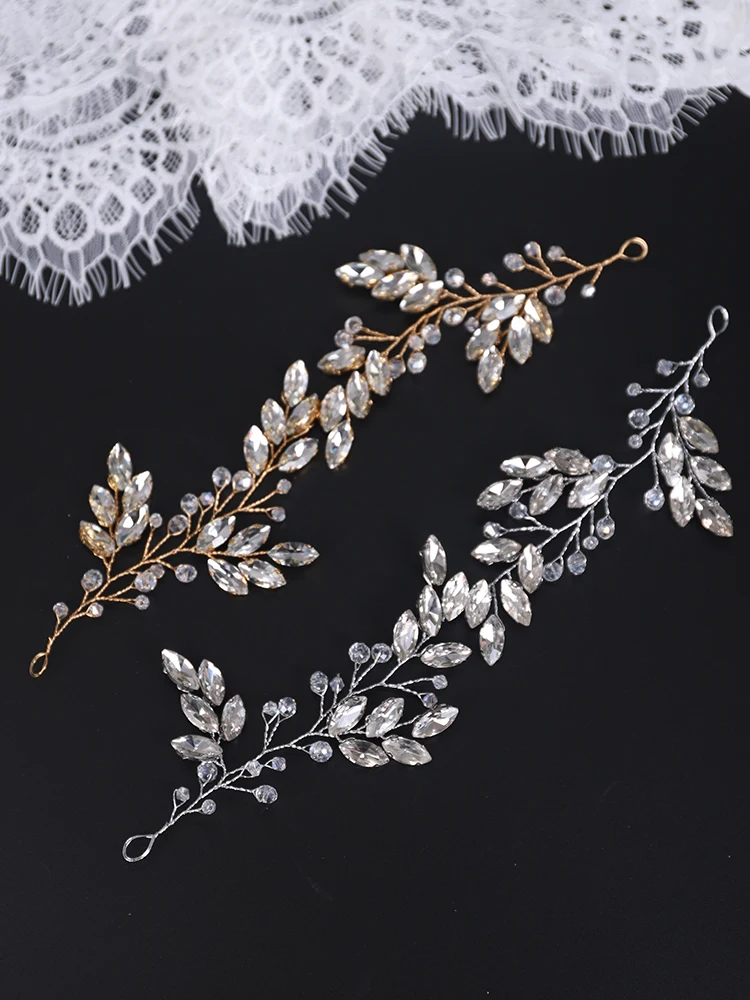 Женский обруч для волос винтажный аксессуар Серебряного и золотого цвета с