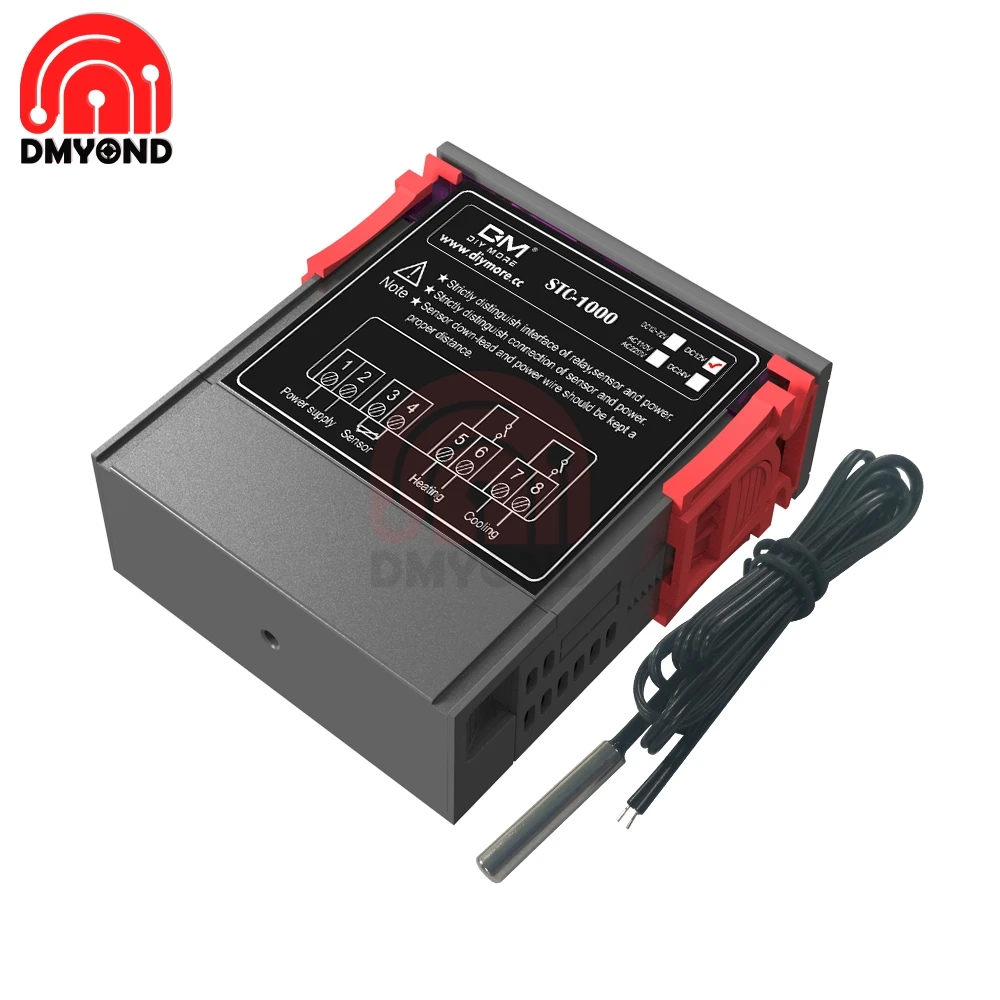 STC1000 STC 1000 10A AC 110 220V ЖК дисплей цифровой термостат Контроль температуры термометр