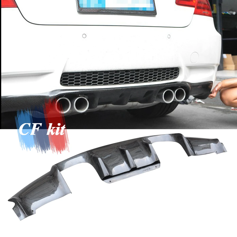 CF комплект Реальные углеродного волокна задний диффузор для BMW 3 серии M3 E92 2008 2013