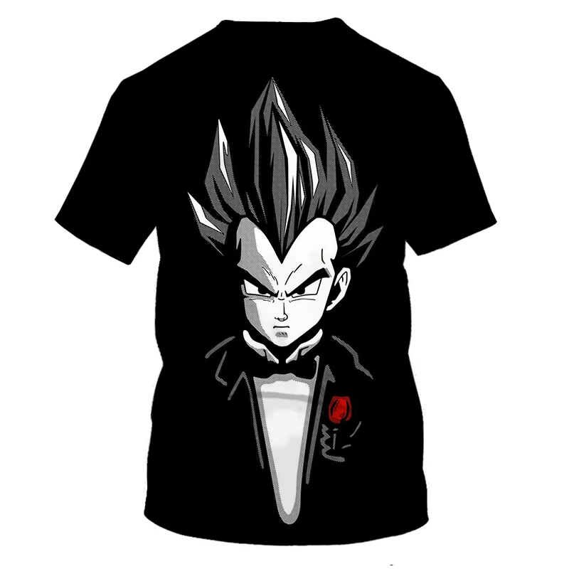 

2021 new men's and women's fashion short-sleeved 3D printing O-neck anime character Wukong cool outdoor casual daily T-shirt