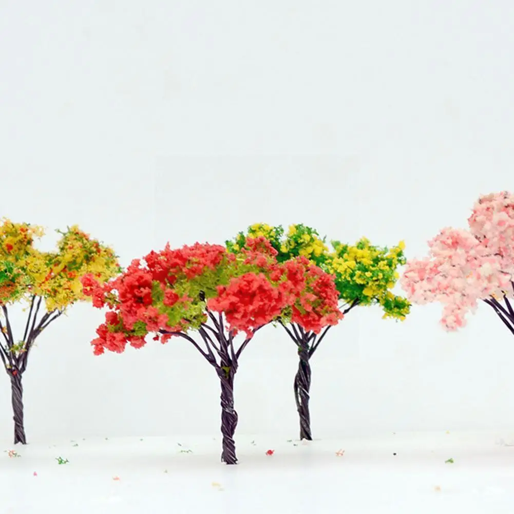 

1 шт. 6,5 см Цветочная модель поезд деревья шар в форме пейзажа стол Строительство для железной дороги Модель Пейзаж дорога дерево песок игруш...