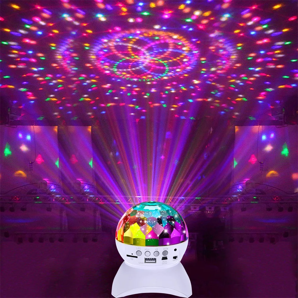 Проектор звездного неба проекции Беспроводной BT Динамик сценический светильник