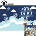Allenjoy дети фон для фотографии с днем рождения Маленький принц горячего воздуха фон для фотосессий-воздушный шар для новорожденных индивидуальный для фотосессии