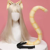 lolita ear headband anime ear and tail fashion tail headdress plush ears tail suit anime cosplay props anime accessories