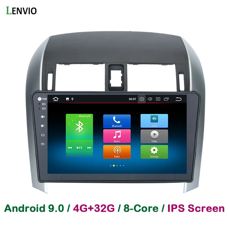 Автомобильный DVD плеер Lenvio IPS 4 Гб RAM 32 ROM Android 9 0 для Toyota Corolla 2007 2008 2009 2012 Octa Core радио GPS