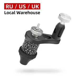 Вращающаяся машинка для татуировок с регулируемой подкладкой и шейдером, пистолет для татуировок, соединение постоянного тока 5,5, мощный мотор, Алюминиевый зажим M683