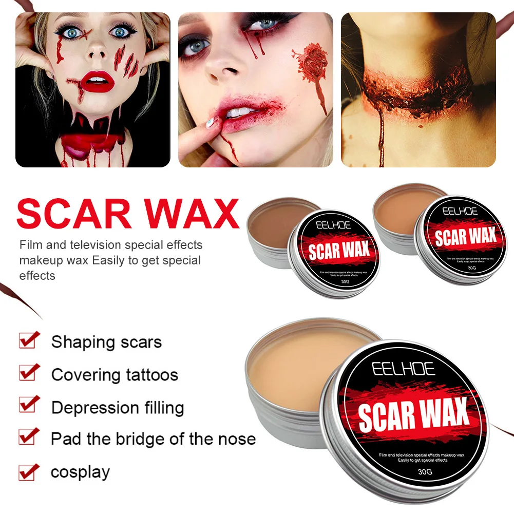 Искусственные шрамы для косплея Хэллоуина 30 г | Красота и здоровье