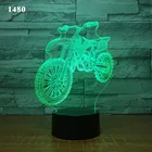 2019 3D оконечность мотоцикл светодиодный крутой подарок для мальчика ночник светодиодный настольный светильник RGB градиент детский день рождения Новогодние подарки