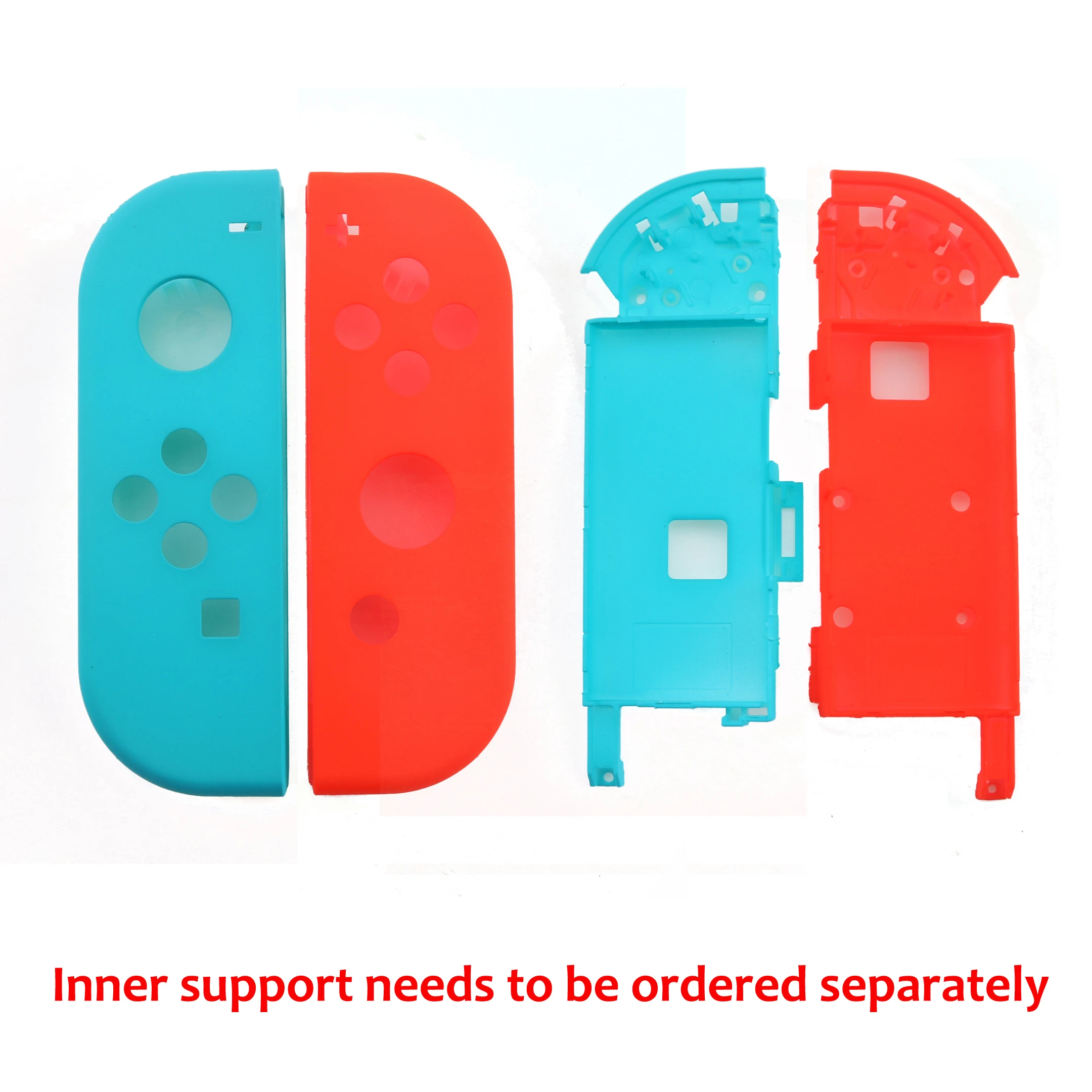 Красный сменный корпус YuXi жесткий чехол для контроллера Nintendo Switch NS Joy Con зеленая