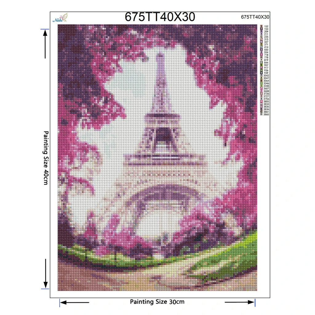 Рукоделие Вышивка Узор DIY Алмазная картина Париж вышивка Романтическая любовь