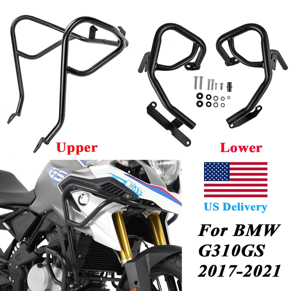 Для BMW G310GS 2021 2020 2019 2018 2017 мотоциклетная Верхняя Нижняя защита двигателя бампер