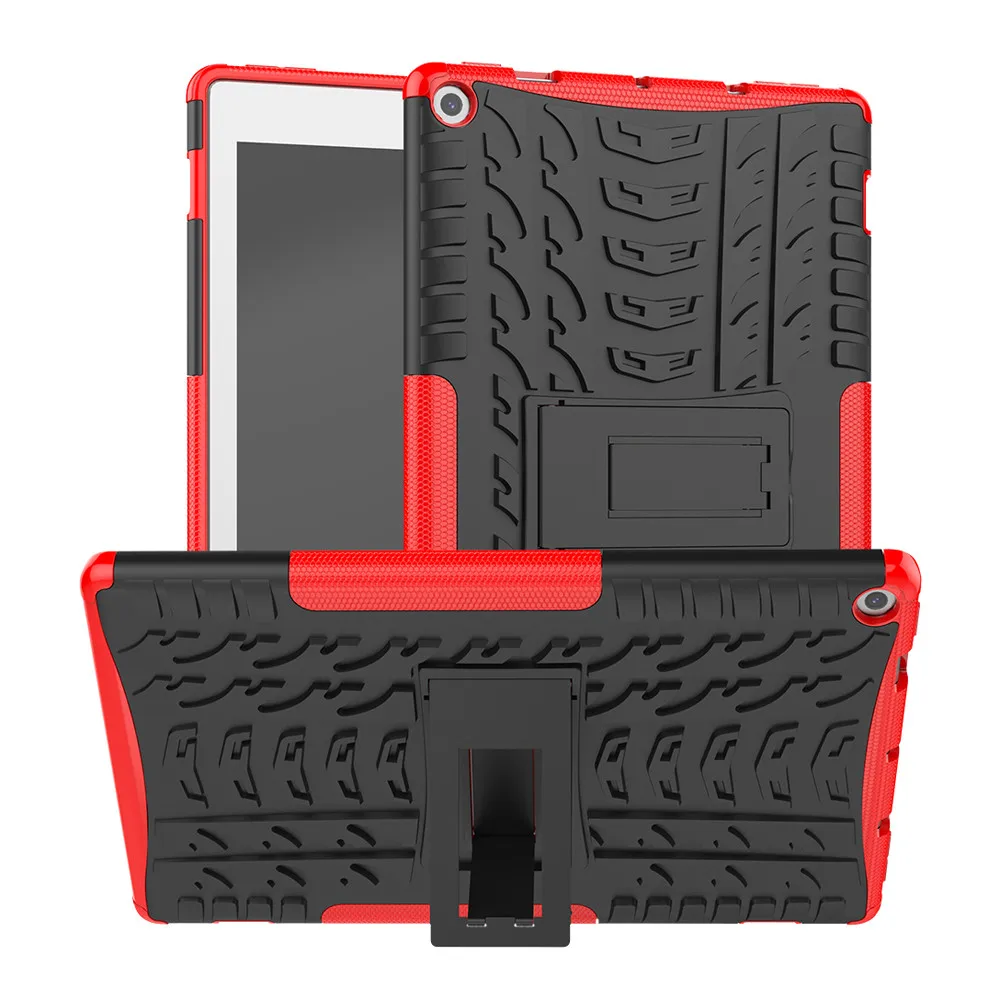 

Case Stand For Amazon Kindle Fire HD 10 HD10 2017 2019 Hybrid Rugged Hard Rubber PC Stand Cover Protective Shock-proof Shell