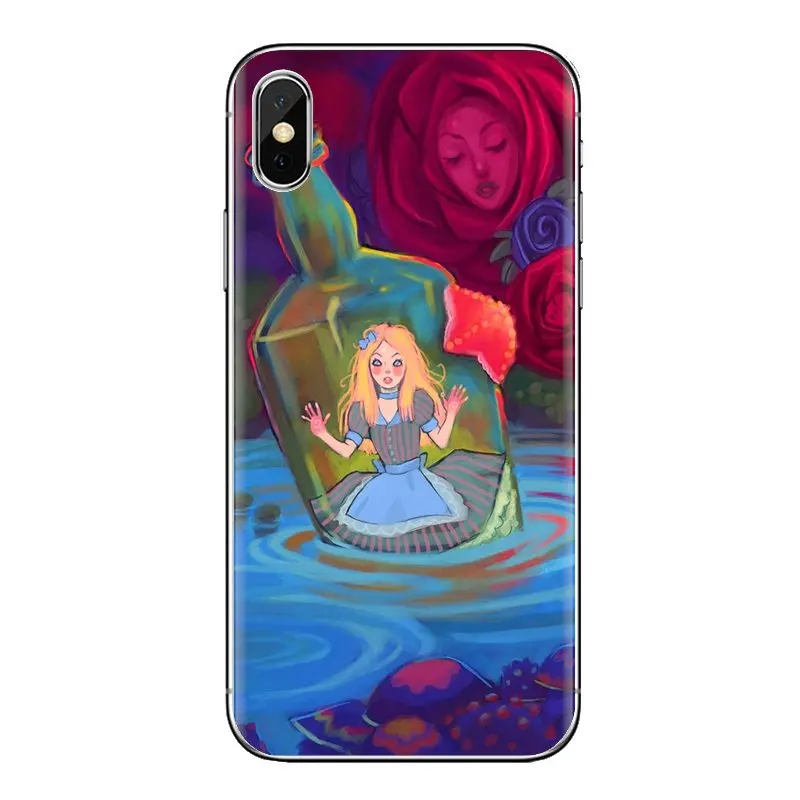 For Xiaomi Mi3 Samsung A10 A30 A40 A50 A60 A70 Galaxy S2 Note 2 Grand Core Prime Transparent Soft Shell Case Alice in Wonderland |