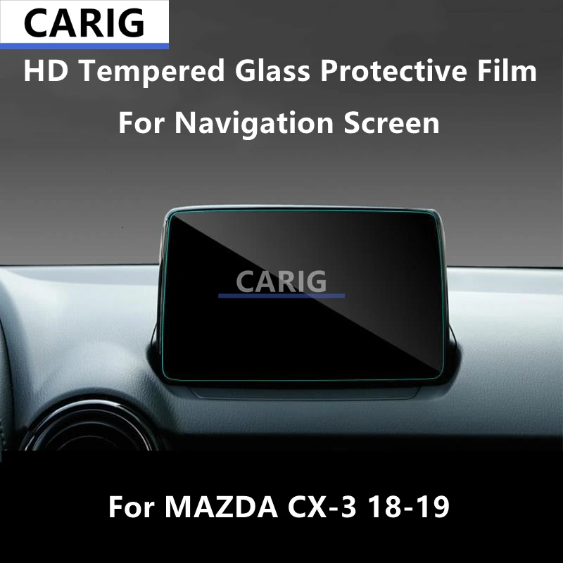

For MAZDA CX-3 18-19 Navigation Screen HD Tempered Glass Protective Film Anti-scratch Repair Film Accessorie Refit