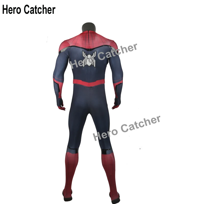 Герой Catcher новая технология Высокое качество мышечный оттенок рельефный логотип FFH Человек-паук костюм резиновая печать FFH Человек-паук костюм
