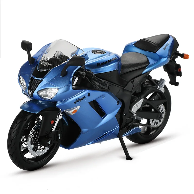 Maisto 1:12 сплав модель мотоцикла Игрушка Мотоцикл Ниндзя H2R CBR600RR YZF-R1 модели гоночных автомобилей Машинки Игрушки для детей - Цвет: Ninja ZX-6R