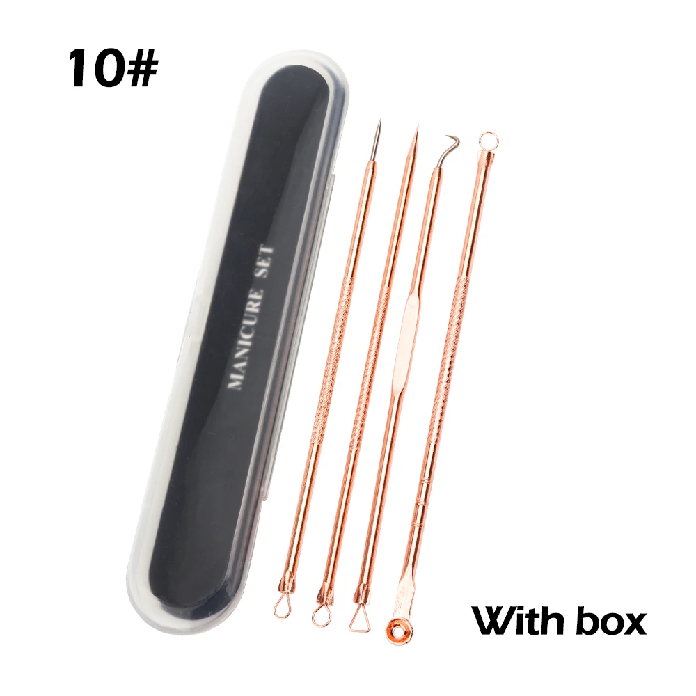 4 шт. Нержавеющая сталь маска для удаления угрей иглы Набор инструментов