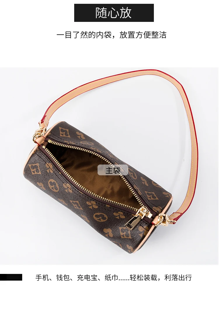 

2021 European and beautiful fashion pillow bag chain decoration cute print underarm bag shoulder messenger small round bag