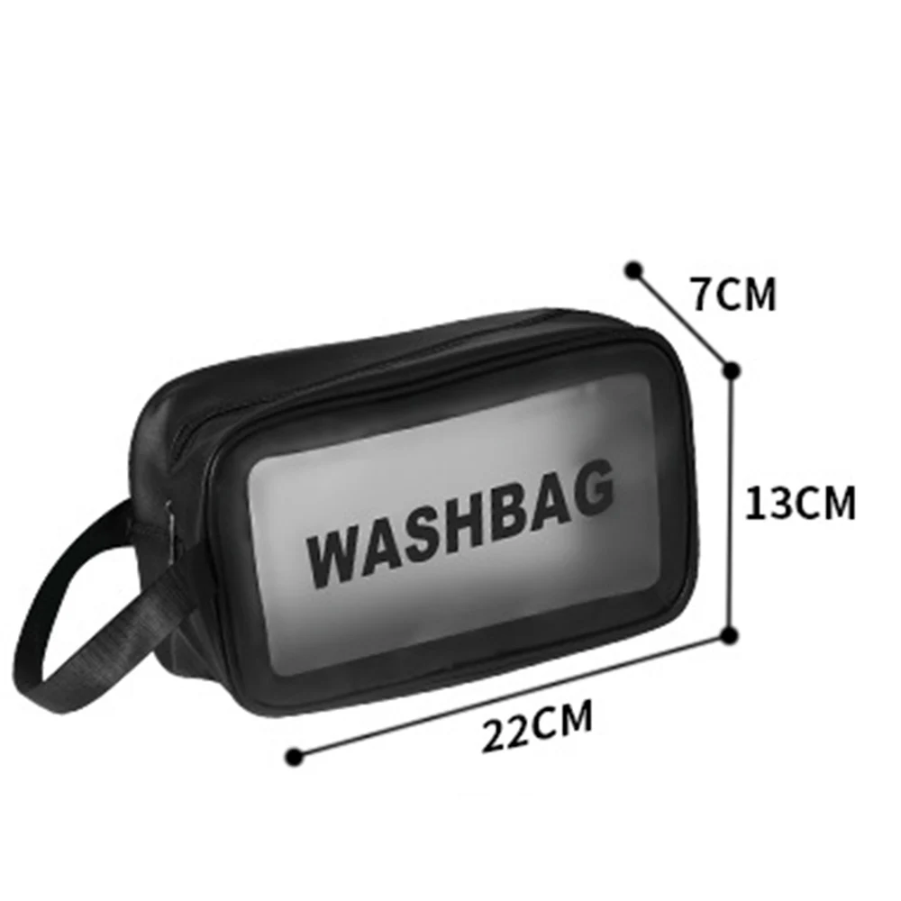 

1pcs PVC Portable Large-capacity Transparent Frosted Women's Cosmetic Storage Bag Makeup Lipstick Organizer Travel Accessories