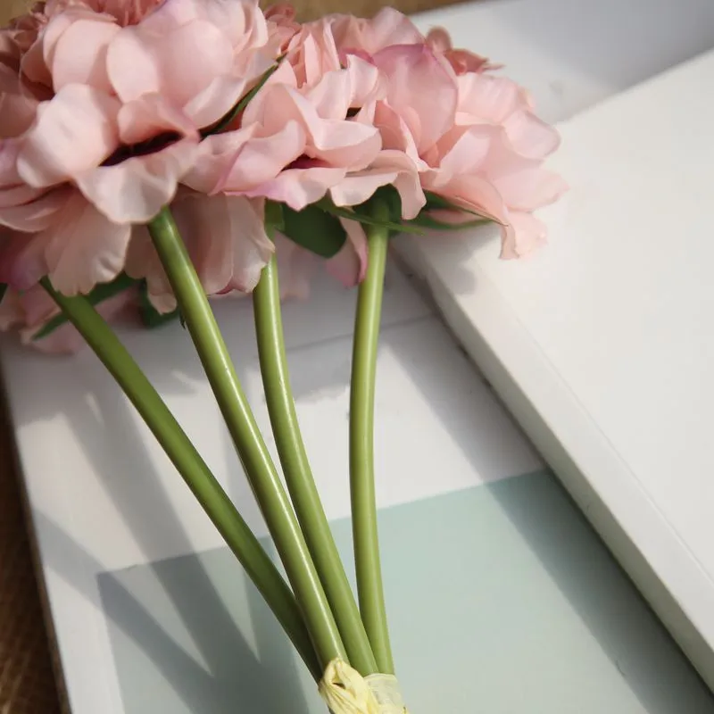 

Artificial Peony Silk Hydrangea Flowers for Home Decoration Wedding Bouquet for Table Bride High Quality fake flower living