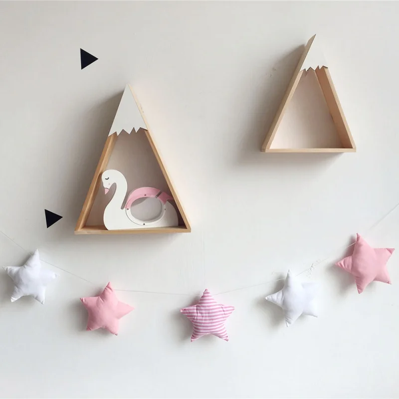 A3 Nordic фетровой ткани строка облако гирлянда вечерние баннер детской комнаты настенный Декор шатер кровать коврик Baby Shower овсянка орнамент - Цвет: A3