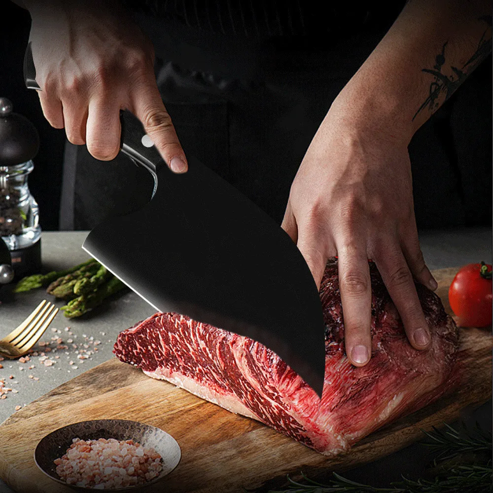 Sowoll нож для мясника из нержавеющей стали полностью Tang без ржавчины разделочный