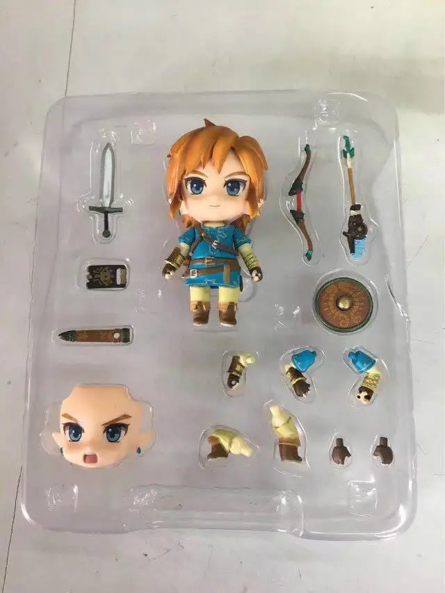 

Zelda Anime Figure Link Figurine PVC Toys Dolls #733 Breath Of The Wild Figma Statue Model Changeable Juguetes Xmas Brinquedos