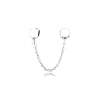 Фирменные предохранительные цепочки Серебряные бусины 925 пробы для изготовления ювелирных изделий, подходят для подарка браслет в европейском стиле DIY Kralen, оптовая продажа