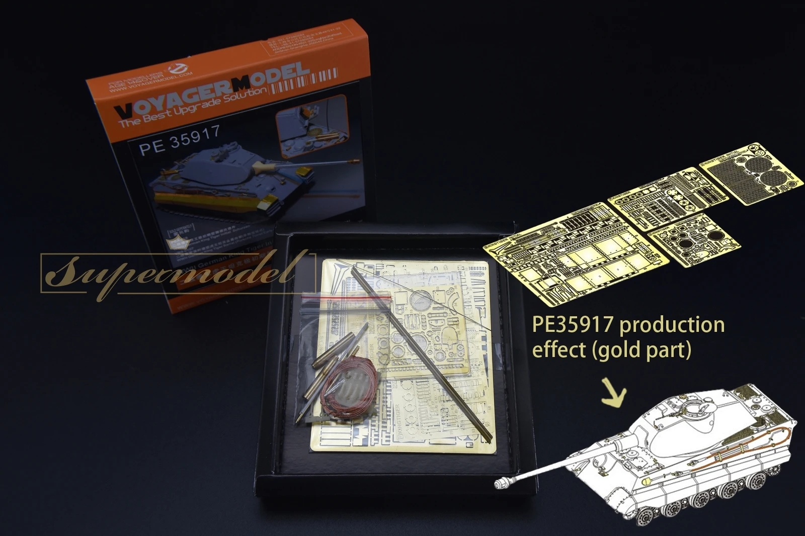 Voyager PE35917 немецкий Король тигр Начальная версия Базовая для TAKOM 2096