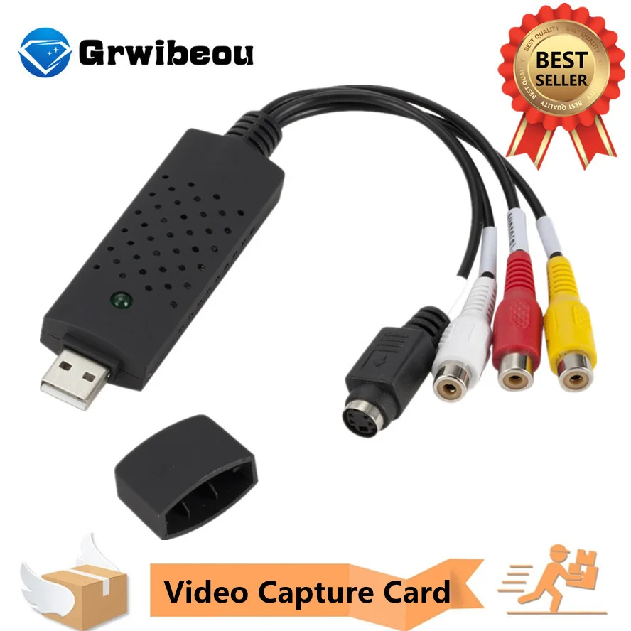 Преобразователь VHS в цифровой USB 2 0 видеопреобразователь карта захвата аудио Box VCR