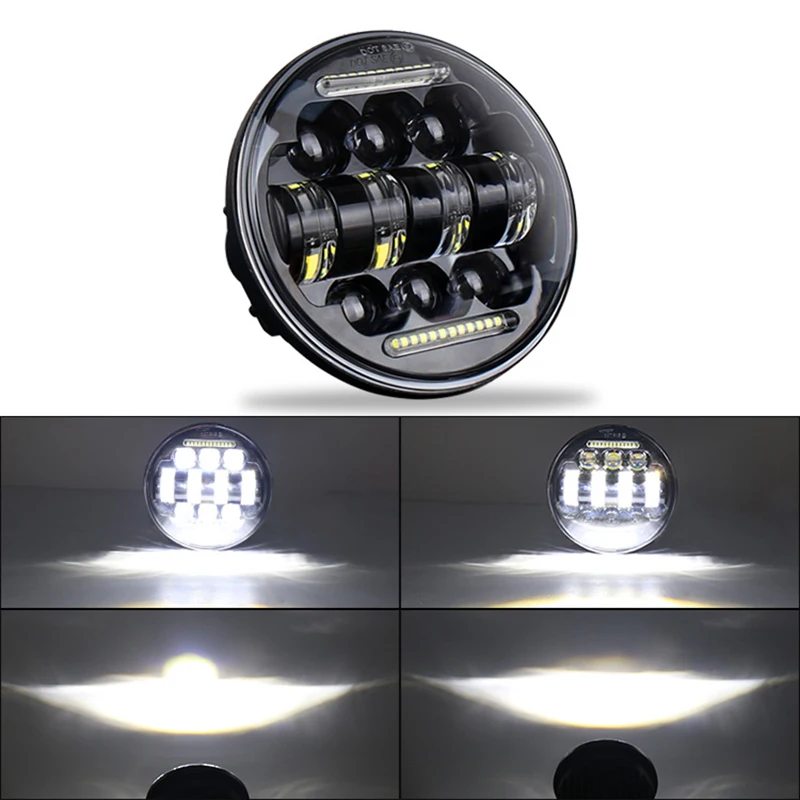 

66W 5.75" Motorcycle 6500LM LED Aluminum alloy Headlight Spotlight for FXCW FXCWC FXS FXSB FXSBSE FXST FXSTB FXSTC FXSTD