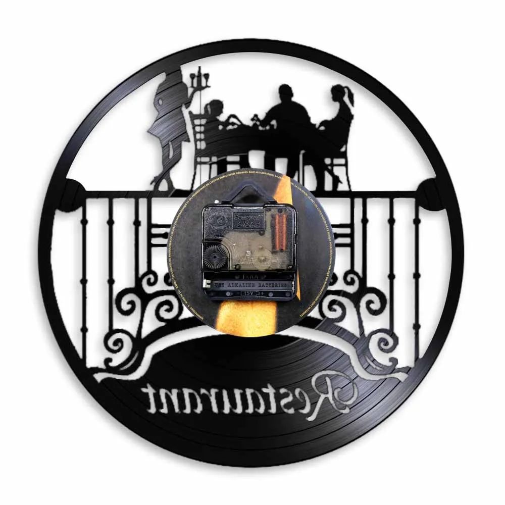 Ресторанный знак Кейтеринг настенные художественные часы кухня питание