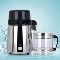 4l electric stainless steel water distiller container alcohol purifier filter with glass jar distilled water device eu plug