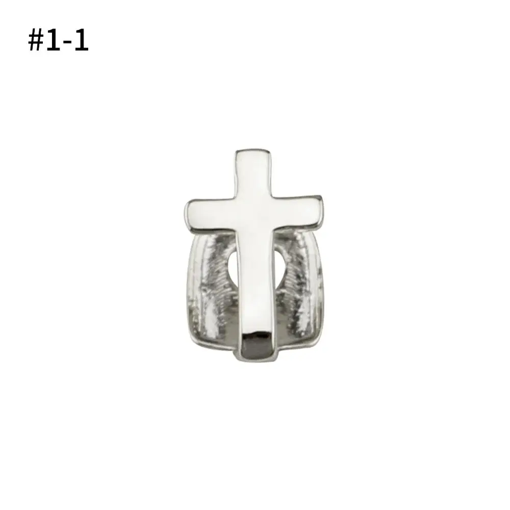 Punk Gold Silver Teeth Grillz Top Bottom Grills Dental Mouth Teeth Caps Cosplay Party Tooth Rapper Jewelry Gift Hip Hop - Окраска металла: silver1