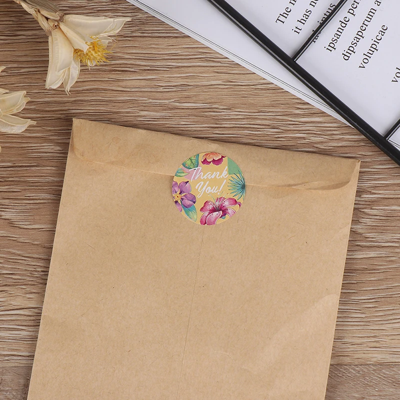 

500Pcs/Roll Thank You Stickers Tags Wedding Decoration Lables Stationery Stickers Envelope lable 1inch/2.5cm