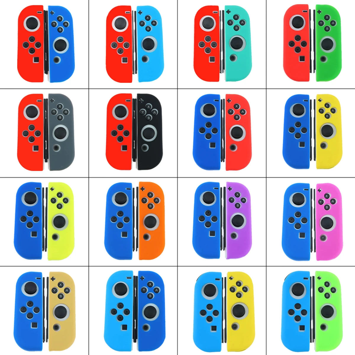 YuXi для nyd Switch NS Joy Con корпус на замену чехол для NX JoyCons контроллер чехол Противоскользящий защитный чехол для кожи